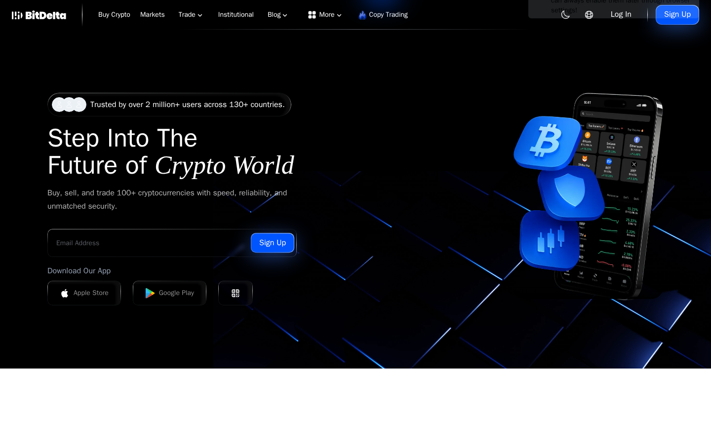 BitDelta homepage screenshot